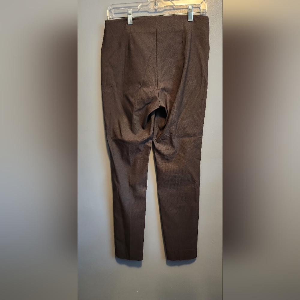 EUC Van Heusen slim pull-on pants textured gray 4 regular - Picture 4 of 4